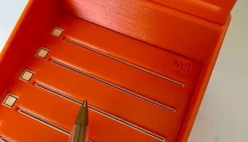 Коробка для заметок, 77 мм, трафарет для контрольного спи...