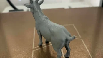 Альпийская фигурка горного козла, напечатанная на 3D-прин... 4