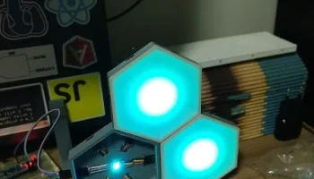 Модульная шестиугольная лампа RGB 1