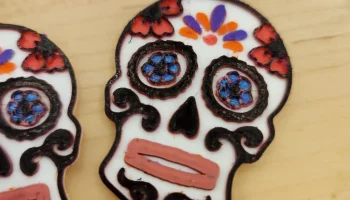 Серьги Dia de los Muertos (День мертвых) 2