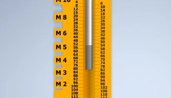 Инструмент для измерения винтов, M2-M10, 4-120 мм 2