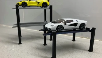 Литой под давлением стенд Hot Wheels с 4 опорами для автомоб 6