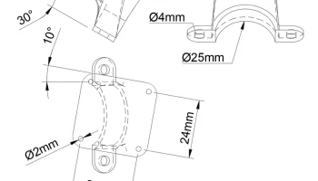 Наклонное крепление для велокомпьютеров Sigma.............