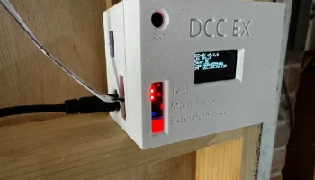 Корпус DCC Ex - ESP32 D1 R32 - Deek Motor Shield и OLED 0..