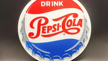 Винтажный знак Pepsi Cola 4 цвета 4