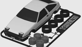 Карта комплекта Toyota Sprinter Trueno (AE86, известная по Initial D) 3