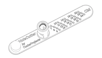Дырорез (работает с Dremel), 19 размеров (метрические + д... 5