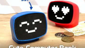 Cute Computer Bank (настольный компаньон - кавайная копил... 8
