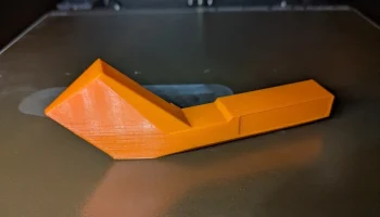 Prusa Core One Nozzle Wiper Remix V1 и продувочный контей... 1