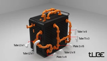 Трубка-крышка для Cooler Master QUBE 500 5