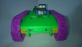 Модульное шасси танкового робота Arduino, напечатанное на... 2