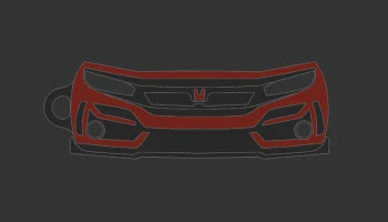 Брелок для ключей Honda Civic Type R