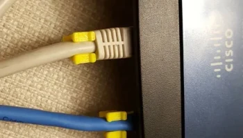 Ремонт зажима кабеля Ethernet RJ45 5