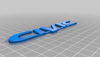 Эмблема Хонда Цивик 1996-2000 гг. 2