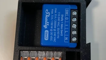 Shelly 1 Mini DIN-рейка