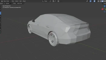 Низкополигональная Honda Civic SI 2024 года............ 1