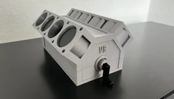 Двигатель V8 (механическое движение)......