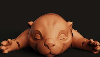 Гибкая шарнирная выдра | 3D-печать игрушки-непоседы | Под... 3
