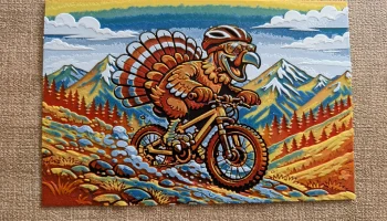 Турция на горном велосипеде (MTB) Покраска нитями (HueFor...