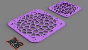 Крышка охлаждающего вентилятора &Oslash; 80 / 120 мм Voronoi Des.. 3
