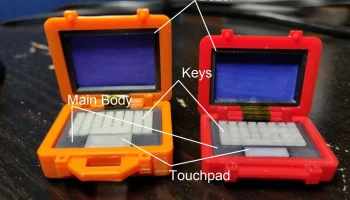 Миниатюрная вставка для ноутбука в откидном чехле Mini Pe... 1