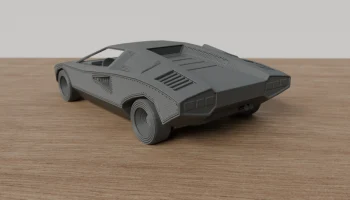 Печать на месте Lamborghini Countach LP400 1/50 1