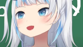 Заколка для волос Gawr Gura Bunny Shark 3
