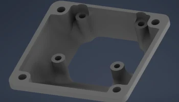 Кронштейн вентилятора Ender 3 V3 SE 25-40 мм - низкий про...