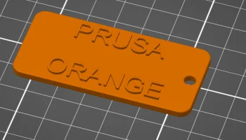 Образец нити Prusa Orange
