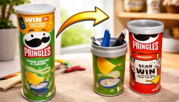 Держатель для ручек для банок Pringles - переработка свои.. 1