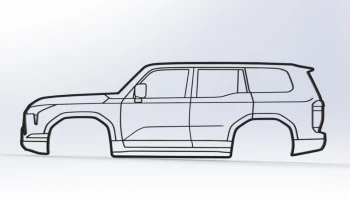 2D настенное искусство Lexus GX550