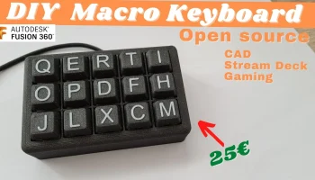 Макро-клавиатура / Stream Deck, полностью напечатанная на..