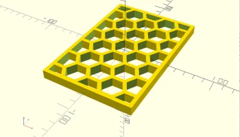 Генератор шестиугольной сетки в OpenSCAD v2...