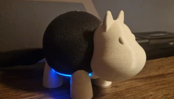 Подставка Echo Dot 4 Alexa Mount Hippo, НОВАЯ разделенная версия для облегчения печати 1