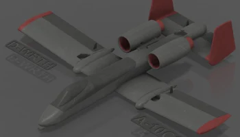 А-10КС | Полностью 3D-печатная двойная радиоуправляемая плос 1