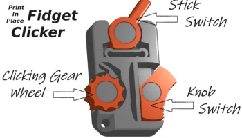 Fidget Clicker с возможностью печати на месте......... 2