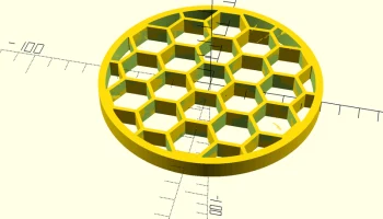 Генератор шестиугольной сетки в OpenSCAD v2... 1