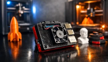 Корпус OrangePi 4A с 40-мм вентилятором