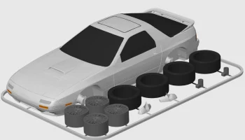 Карта комплекта Mazda RX-7 Turbo II (FC3S) (масштаб 1:24) 1