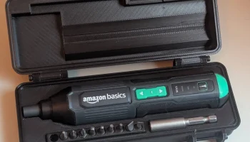 Amazon Basics/ Прочный ящик для электрической отвертки De..