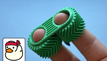Fidget Gears - печать на месте