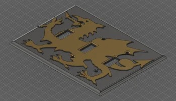 Крышка выключателя света Dragon Wales на 3 группы...... 2