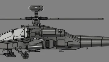 Модель AH-64D Apache Longbow в масштабе 1:50 3
