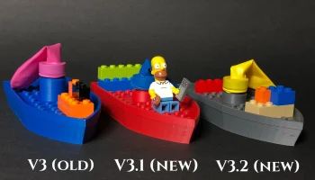 Лодка с воздушным шаром V3 - совместима с мини-фигурками ... 2