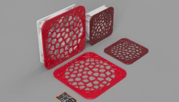 Крышка охлаждающего вентилятора Ø 80 / 120 мм Voronoi Des.. Крышка охлаждающего вентилятора Ø 80 / 120 мм Voronoi Des..