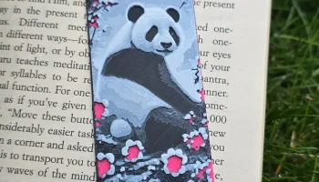 Закладка Pink Panda, напечатанная на 3D-принтере - многоц... 6