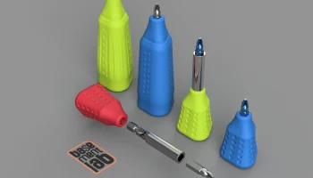 Короткая ручка для шестигранной отвертки 1/4 бита - Mini ..