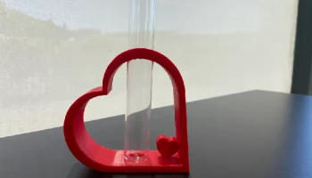 Сердце ко Дню матери / Zum Muttertag Ваза f&uuml;r Reagenzglas..