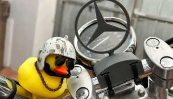 Украшение Mercedes-Benz на велосипед