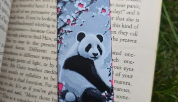 Закладка Pink Panda, напечатанная на 3D-принтере - многоц...